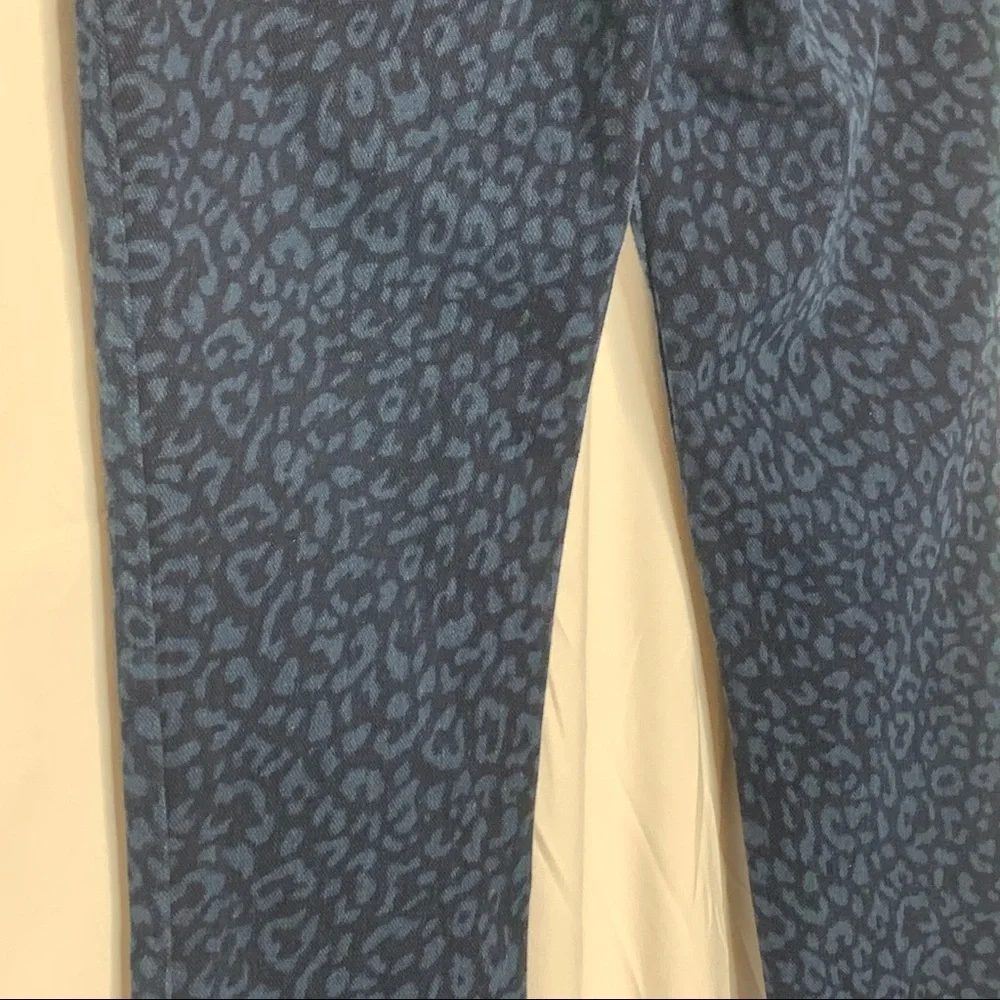SPANX Blue Cheetah‎ Print Leggings Small